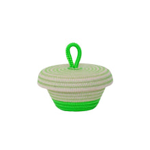 Petite Lidded Basket - Neon
