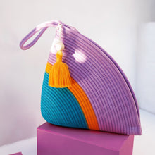 Handle Clutch - Teal & Berry Purple