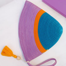 Handle Clutch - Teal & Berry Purple