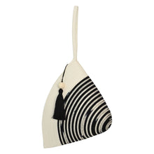 Handle Clutch Bag Ikat Black