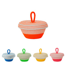 Petite Lidded Basket - Neon