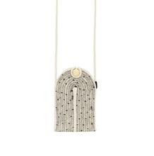 Phone Pouch - Stitched Black Polka Dot