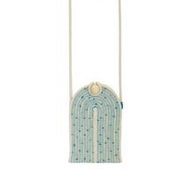 Phone Pouch - Stitched Teal Polka Dot