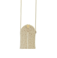 Phone Pouch - Stitched Jute Polka Dot