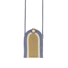 Phone Pouch - Blue-Grey Jute Jungle