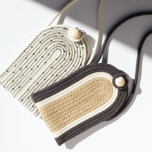 Phone Pouch - Stitched Black Polka Dot