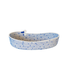 Oval Basket S - Stitched Polka Dot