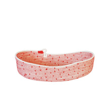 Oval Basket S - Stitched Polka Dot