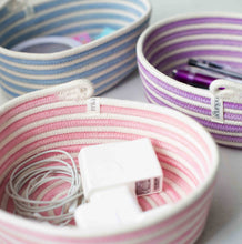 Oval Basket XS - Strawberry Pink Swirl