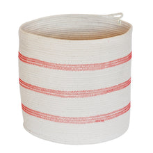 Cylinder Basket - Stitched Striped