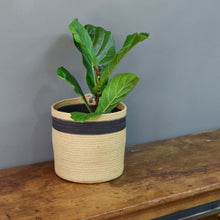 Cylinder Basket - Full Jute & Charcoal