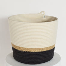 Cylinder Basket - Jute & Charcoal