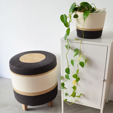 Ottoman - Jute & Charcoal