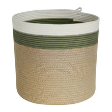 Cylinder Basket - Olive Jute Jungle