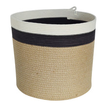 Cylinder Basket - Charcoal Jute Jungle