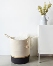 Floor Basket - Jute & Charcoal