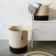 Floor Basket - Jute & Charcoal