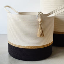 Floor Basket - Jute & Charcoal