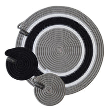 Placemats & Coasters (set of 4 each) - Mbizi Grey