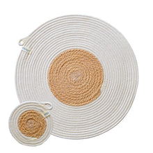 Placemats & Coasters (set of 4 each) - Jute Block