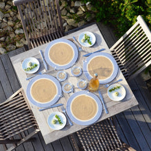 Placemats & Coasters (set of 4 each) - Jute & Blue-Grey