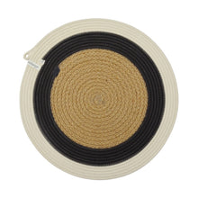 Placemats & Coasters (set of 4 each) - Charcoal Jute Jungle