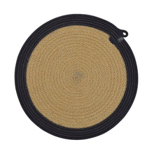 Placemats & Coasters (set of 4 each) - Charcoal Jute Jungle