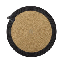 Placemats & Coasters (set of 4 each) - Charcoal Jute Jungle
