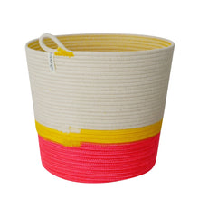 Planter Basket - Flamingo Pink & Yellow