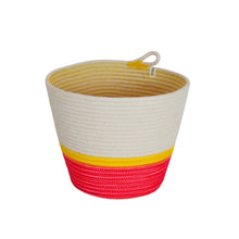 Planter Basket - Flamingo Pink & Yellow