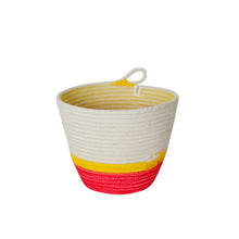 Planter Basket - Flamingo Pink & Yellow
