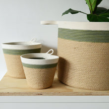 Planter Basket - Olive Jute Jungle