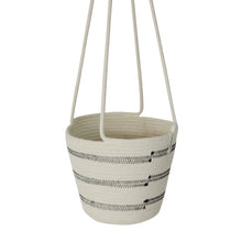 Hanging Planter - Stitched Striped