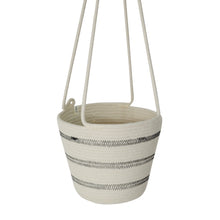 Hanging Planter - Stitched Striped