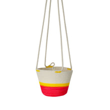 Hanging Planter - Flamingo Pink & Yellow