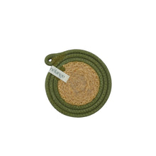 Placemats & Coasters (set of 4 each) - Olive Jute Jungle