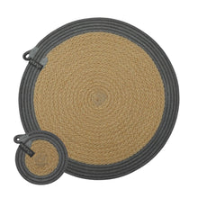 Placemats & Coasters (set of 4 each) - Grey Jute Jungle