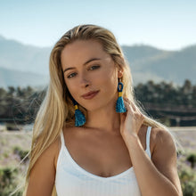 Earrings Teal