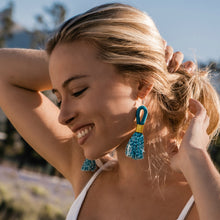 Earrings Teal