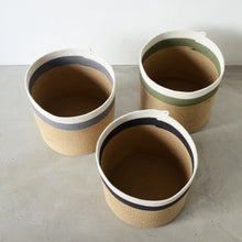 Cylinder Basket - Grey Jute Jungle
