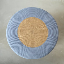 Ottoman - Jute & Blue-Grey