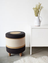 Ottoman - Jute & Charcoal