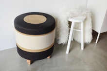 Ottoman - Jute & Charcoal