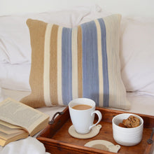 Scatter Cushion - Jute & Blue-Grey