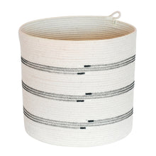 Cylinder Basket - Stitched Striped