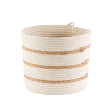 Cylinder Basket Jute Mia Melange