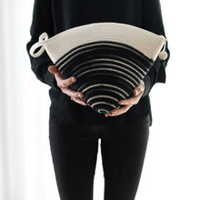 Handle Clutch Bag Ikat Black