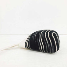 Handle Clutch Bag Ikat Black