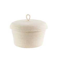 Ivory Lidded Bowl Basket Mia Melange
