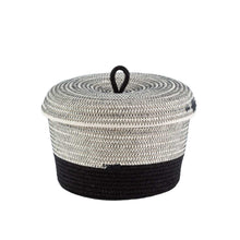 Lidded Bowl Basket Liquorice Mia Melange